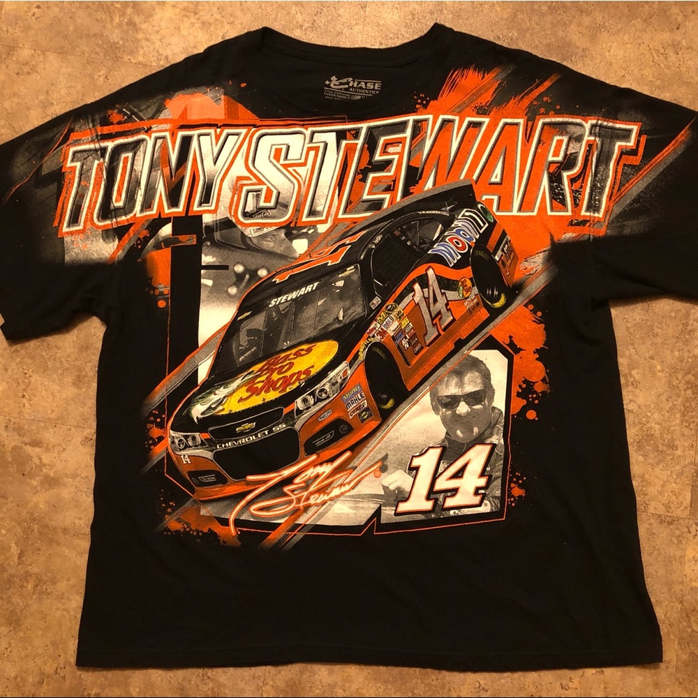 TONY STEWART ALL OVER PRINT NASCAR TEE